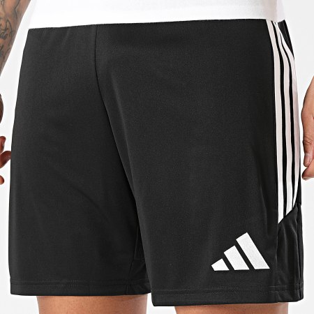 Adidas Sportswear - Short Jogging A Bandes Tiro 26 KA8773 Noir Blanc