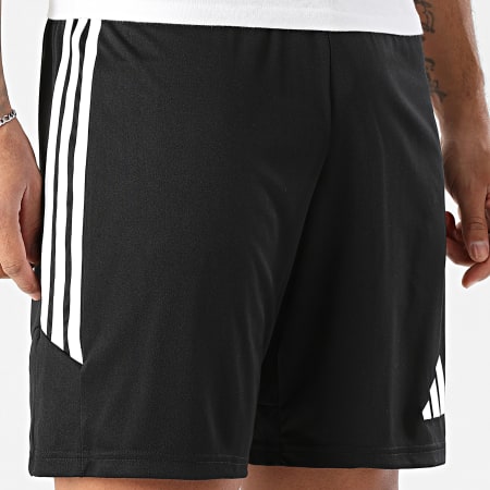 Adidas Sportswear - Short Jogging A Bandes Tiro 26 KA8773 Noir Blanc