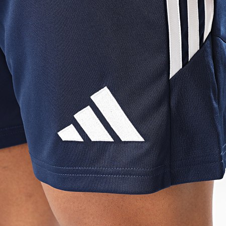 Adidas Sportswear - Short Jogging A Bandes Tiro 26 KA8790 Bleu Marine Blanc