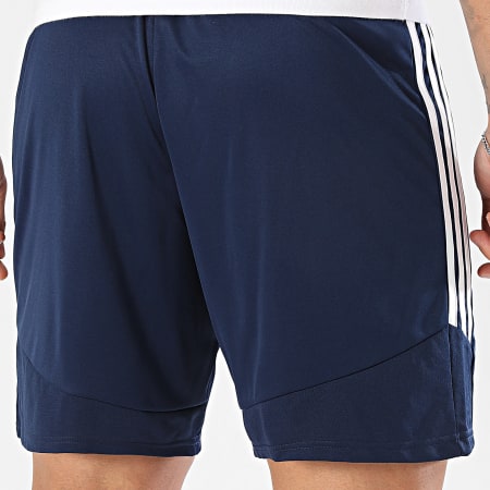 Adidas Sportswear - Short Jogging A Bandes Tiro 26 KA8790 Bleu Marine Blanc
