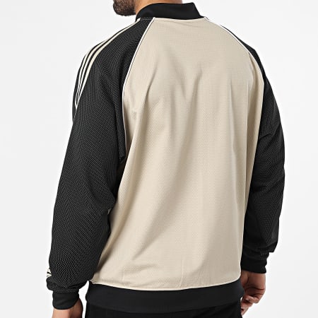 Adidas Originals - Veste Zippée A Bandes SST TT KE0114 Beige Noir