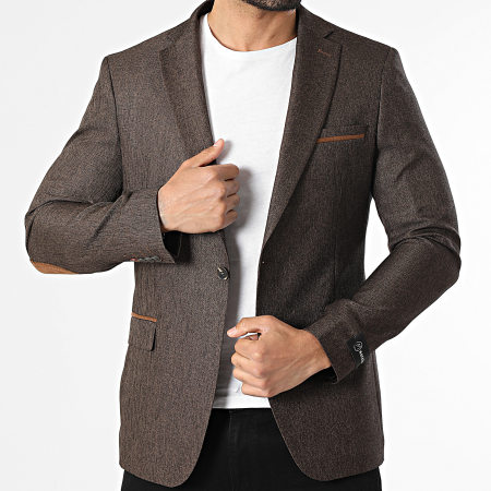 Mackten - Veste Blazer 242 Marron Chiné