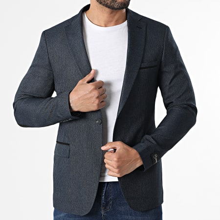 Mackten - Veste Blazer 240 Bleu Marine Chiné