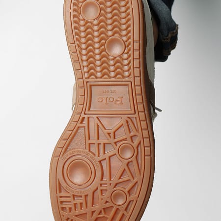 Polo Ralph Lauren - Zapatillas Bedford Blanco Verde Marrón