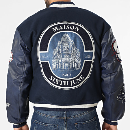 Sixth June - Veste Bomber 725 Bleu Marine