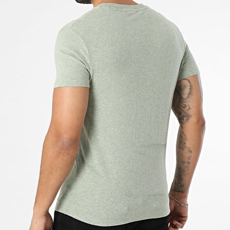 Superdry - Camiseta Essential Logo Bordado M1011245A Verde Jaspeado