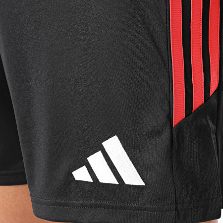 Adidas Sportswear - Short Jogging A Bandes Tiro 26 KA8776 Noir Rouge