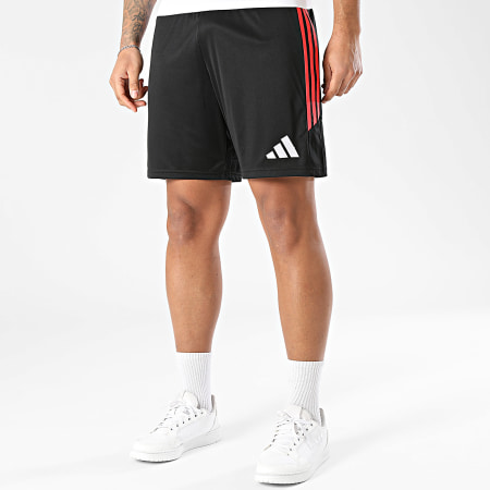 Adidas Sportswear - Short Jogging A Bandes Tiro 26 KA8776 Noir Rouge