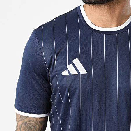 Adidas Sportswear - Tee Shirt Slim Entrada 26 GFX Jersey KB3976 Bleu Marine Blanc