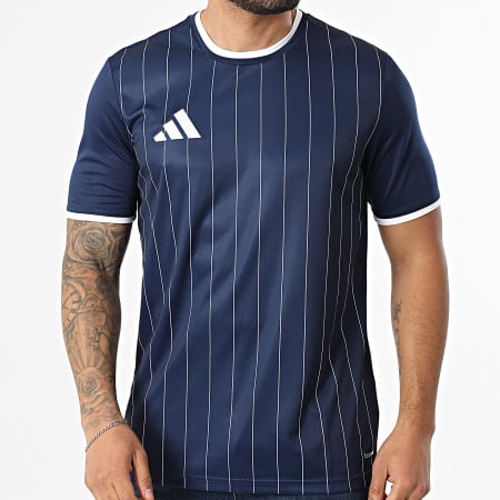 Adidas Sportswear - Tee Shirt Slim Entrada 26 GFX Jersey KB3976 Bleu Marine Blanc