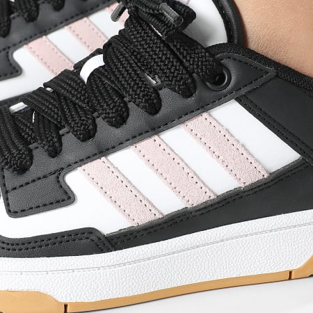 Adidas Sportswear - Baskets Femme Basketball 3 Stripes White Black Pink