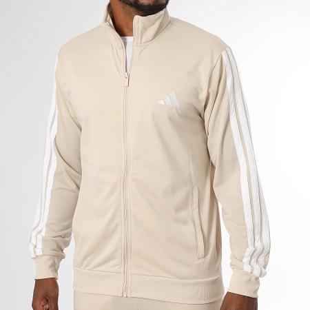 Adidas Sportswear - Ensemble De Survetement A Bandes 3 Stripes KR5358 Beige