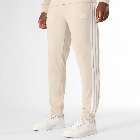 Adidas Sportswear - Ensemble De Survetement A Bandes 3 Stripes KR5358 Beige