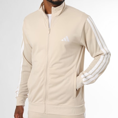 Adidas Sportswear - Ensemble De Survetement A Bandes 3 Stripes KR5358 Beige