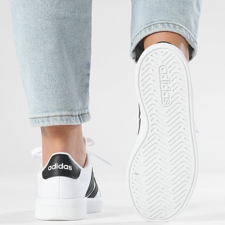 Adidas Performance - Zapatillas Mujer Grand Court 3.0 J JP9365 Footwear Blanco Negro Core