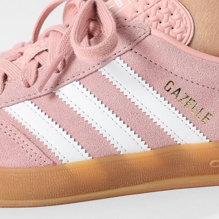 Adidas Originals - Zapatillas Mujer Gazelle Indoor J JP8763 Malva Maravilla Blanco Calzado Negro Núcleo