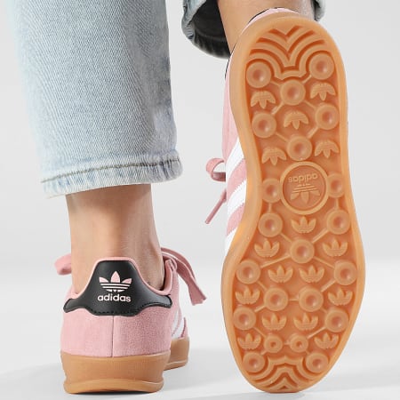 Adidas Originals - Zapatillas Mujer Gazelle Indoor J JP8763 Malva Maravilla Blanco Calzado Negro Núcleo