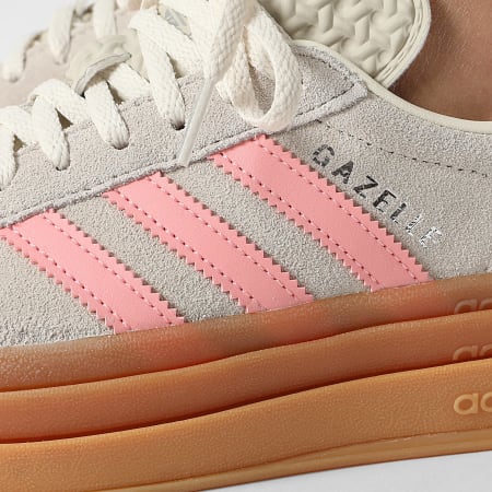 Adidas Originals - Zapatillas Mujer Gazelle Bold J JQ7409 Wonder Aluminium Semi Pink Spark Cream White