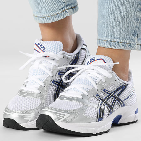 Asics - Sneakers Donna Gel 1130 GS 1204A163 Bianco Blu Prussiano