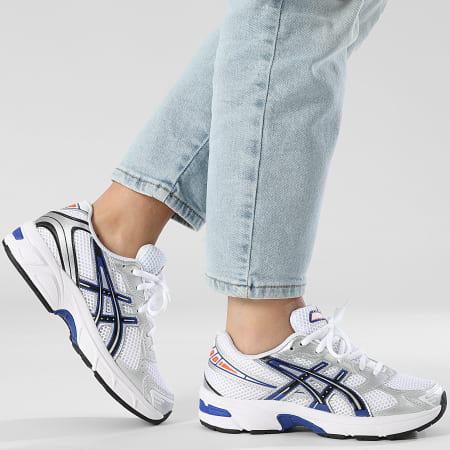 Asics - Sneakers Donna Gel 1130 GS 1204A163 Bianco Blu Prussiano