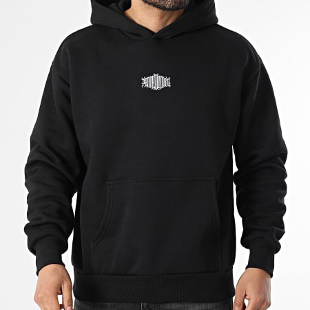 Vald - Sweat Capuche Oversize Pandemonium Noir Blanc
