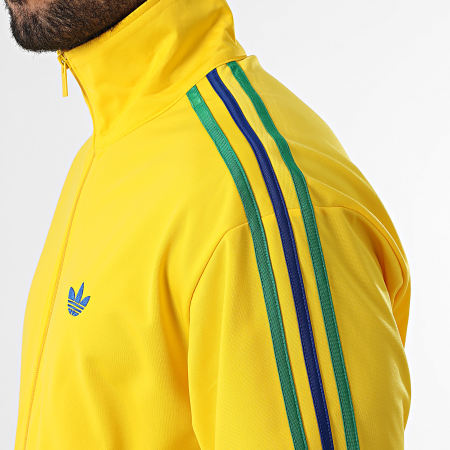Adidas Originals - Veste Zippée A Bandes Firebird KD3848 Jaune