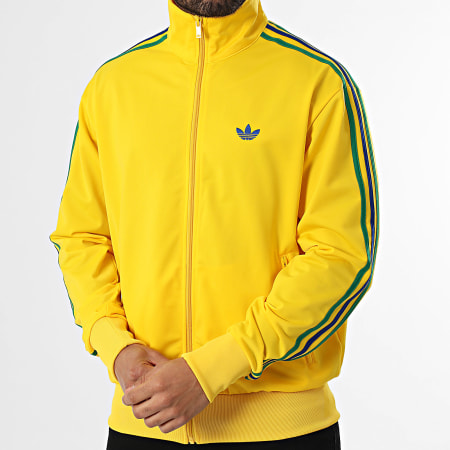 Adidas Originals - Veste Zippée A Bandes Firebird KD3848 Jaune
