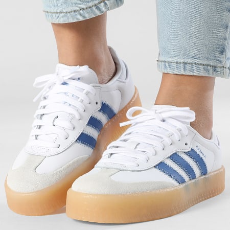 Adidas Originals - Baskets Femme Sambae W IH4027 Footwear White Blue Clear Sky