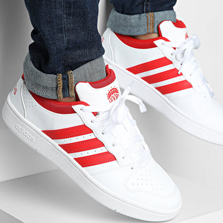 Adidas Sportswear - Baskets Hoops Classic KI1059 Footwear White Red
