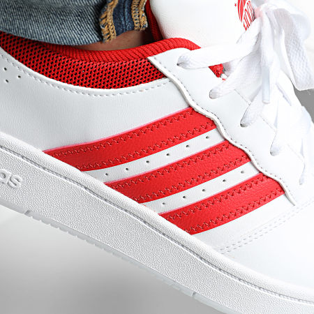 Adidas Sportswear - Baskets Hoops Classic KI1059 Footwear White Red