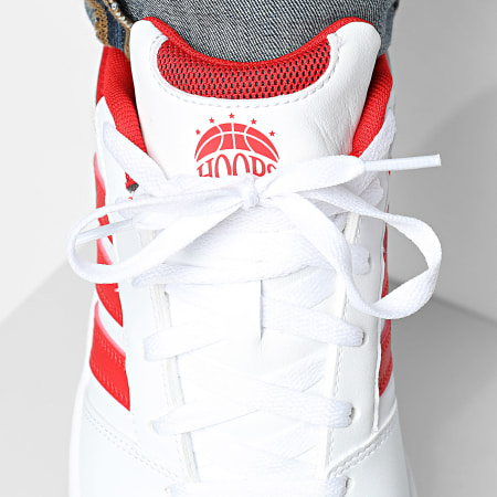 Adidas Sportswear - Baskets Hoops Classic KI1059 Footwear White Red