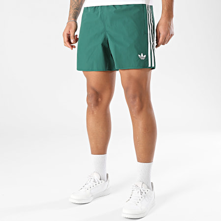 Adidas Originals - Short Jogging A Bandes Sprinter KE3569 Vert Foncé