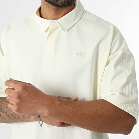 Adidas Originals - Polo Manches Courtes A Bandes Essential KD6570 Beige Clair