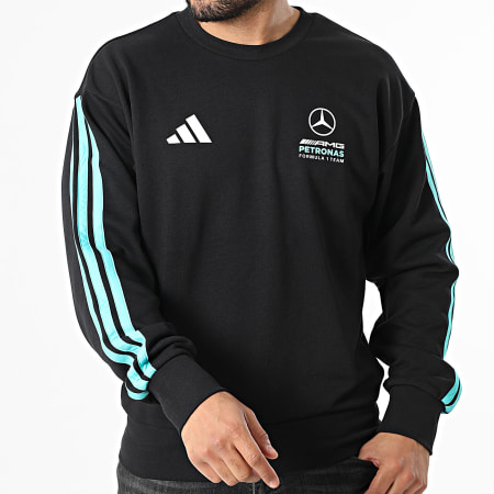 Adidas Sportswear - Sweat Crewneck A Bandes AMG Mercedes DNA KE8166 Noir
