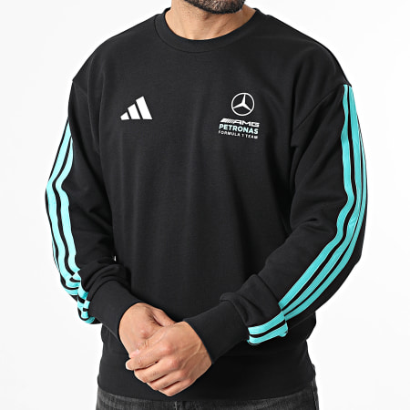 Adidas Sportswear - Sweat Crewneck A Bandes AMG Mercedes DNA KE8166 Noir