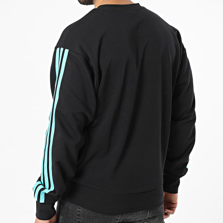 Adidas Sportswear - Sweat Crewneck A Bandes AMG Mercedes DNA KE8166 Noir