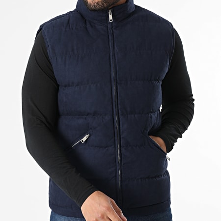 Frilivin - Plumífero sin mangas U77 Azul Marino