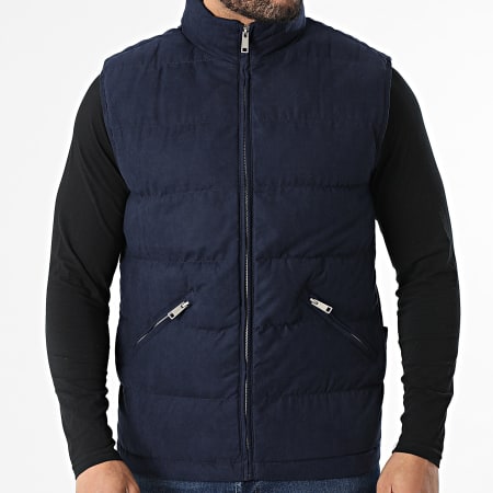 Frilivin - Plumífero sin mangas U77 Azul Marino