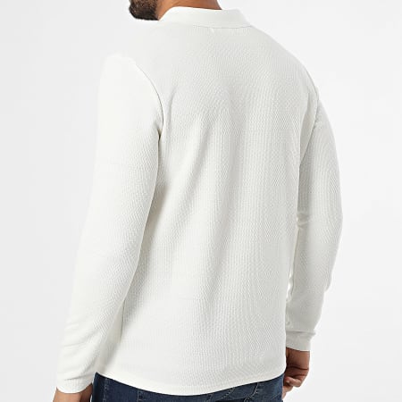 Classic Series - Polo Manches Longues Texturé 553 Beige Clair