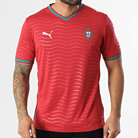 Puma - Camiseta de Fútbol Federación Portuguesa de Fútbol Home Jersey Replica 783278 Burdeos