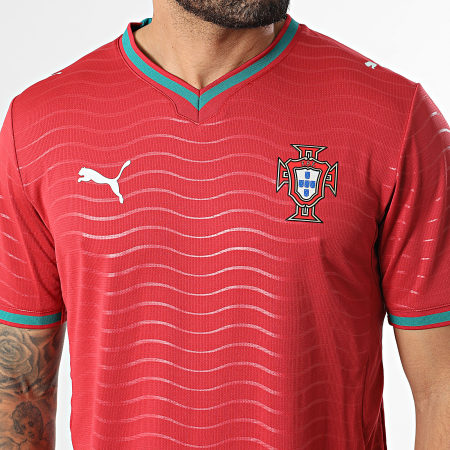 Puma - Camiseta de Fútbol Federación Portuguesa de Fútbol Home Jersey Replica 783278 Burdeos