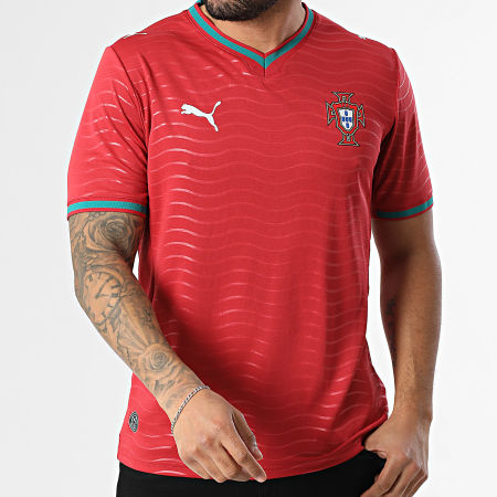 Puma - Camiseta de Fútbol Federación Portuguesa de Fútbol Home Jersey Replica 783278 Burdeos