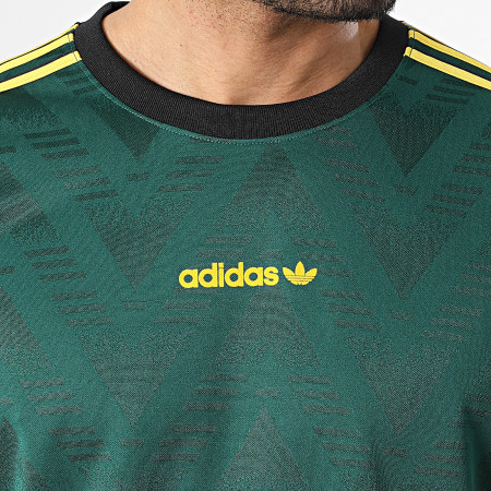 Adidas Originals - Tee Shirt A Bandes Jacquard Jersey KE3337 Vert