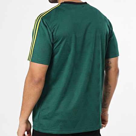 Adidas Originals - Tee Shirt A Bandes Jacquard Jersey KE3337 Vert