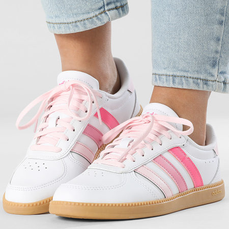 Adidas Performance - Zapatillas Mujer Breaknet Sleek KJ3799 Calzado Blanco Rosa Claro Rosa