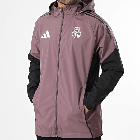 Adidas Sportswear - Jacket Zip Hoodie Real Madrid JZ8988 Purple