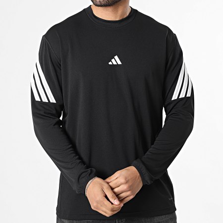 Adidas Sportswear - Tee Shirt Manches Longues Crazy Lite JZ9647 Noir