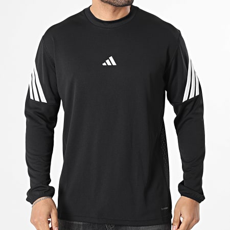 Adidas Sportswear - Tee Shirt Manches Longues Crazy Lite JZ9647 Noir