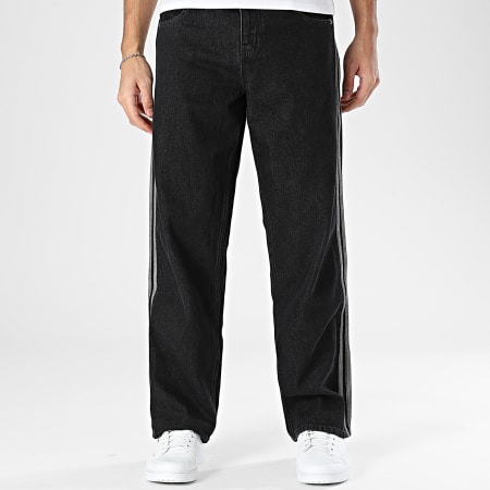 Adidas Originals - Vaquero A Bandas Baggy Firebird KD1497 Negro