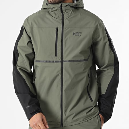 Comme Des Loups - Ensemble De Survêtement Alkor Noir Vert Kaki